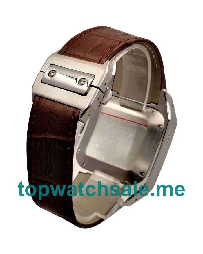 UK Swiss Movement Replica Cartier Santos 100 W20090X8 - 40 MM With Silver Dials For Sale