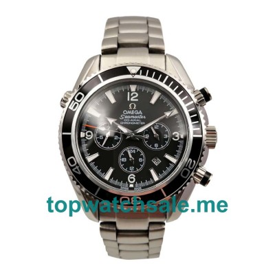 UK Best 1:1 Omega Seamaster Planet Ocean 2210.50.00 Replica Watches With Black Dials For Men