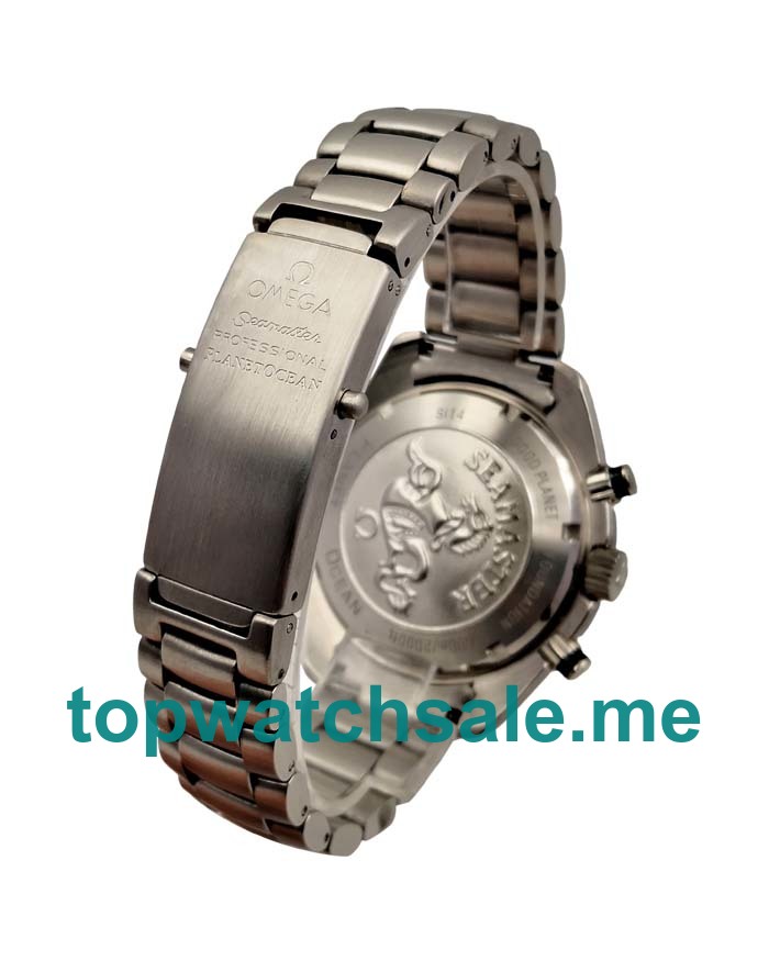 UK Best 1:1 Omega Seamaster Planet Ocean 2210.50.00 Replica Watches With Black Dials For Men
