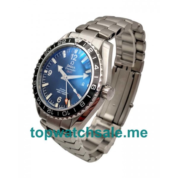 UK Best 1:1 Fake Omega Seamaster Planet Ocean GMT 232.30.44.22.01.001 Watches With Black Dials For Men
