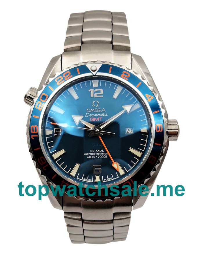 UK AAA Quality Omega Seamaster Planet Ocean 232.30.44.22.03.001 Replica Watches With Blue Dials For Men