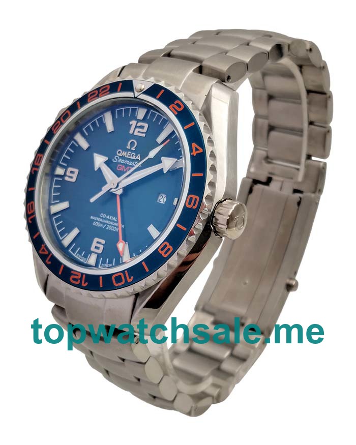 UK AAA Quality Omega Seamaster Planet Ocean 232.30.44.22.03.001 Replica Watches With Blue Dials For Men