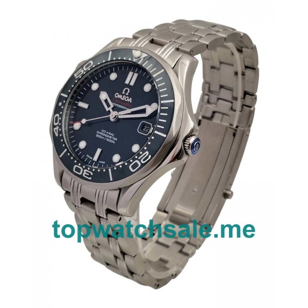 UK High Quality Omega Seamaster 300 M 212.30.41.20.03.001 Replica Watches With Blue Dials For Men