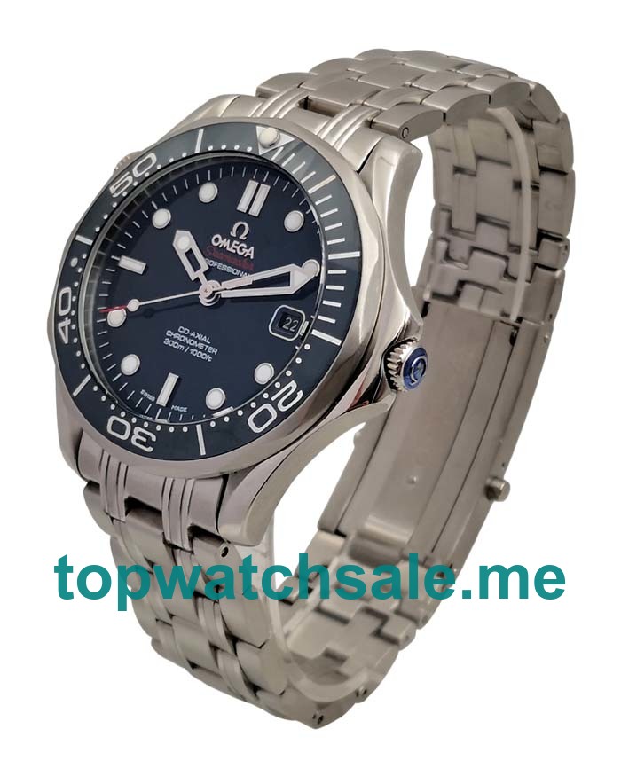 UK High Quality Omega Seamaster 300 M 212.30.41.20.03.001 Replica Watches With Blue Dials For Men