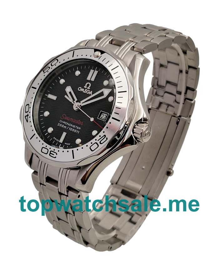 UK AAA Quality Omega Seamaster 300 M 2251.50 Fake Watches With Black Dials For Men