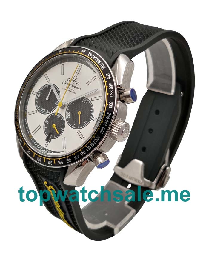 UK Best Quality Omega Speedmaster Racing 326.32.40.50.04.001 Replica Watches With White Dials For Men