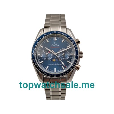 UK Best Quality Omega Speedmaster Moonwatch 304.33.44.52.03.001 Replica Watches With Blue Dials For Men