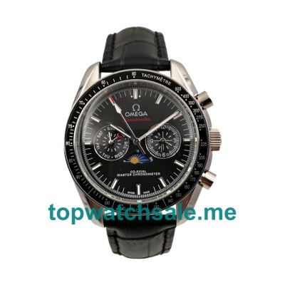 UK Best 1:1 Fake Omega Speedmaster Moonwatch 304.33.44.52.01.001 With Black Dials For Men