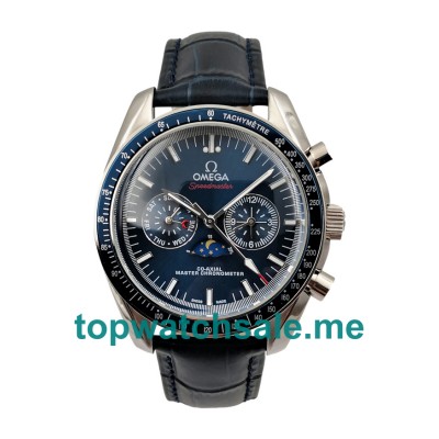 UK AAA Quality Omega Speedmaster Moonwatch 304.33.44.52.03.001 Fake Watches With Blue Dials 