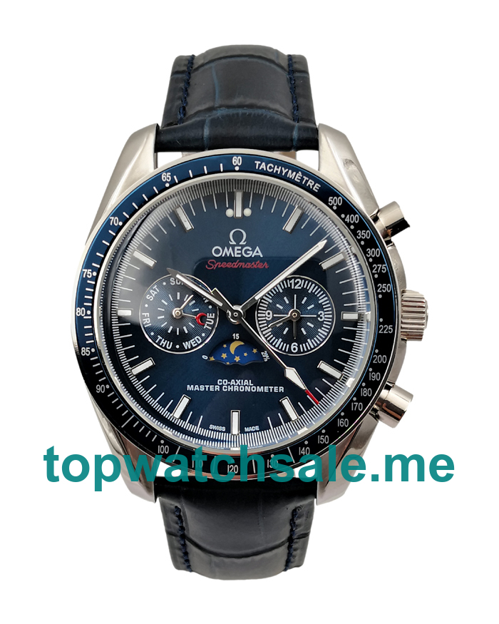 UK AAA Quality Omega Speedmaster Moonwatch 304.33.44.52.03.001 Fake Watches With Blue Dials 