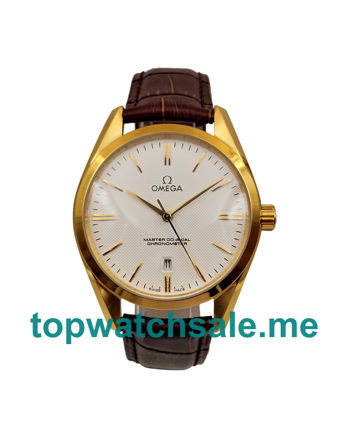 UK Best 1:1 Omega De Ville Hour Vision 432.53.40.21.02.001 Replica Watches With White Dials For Men