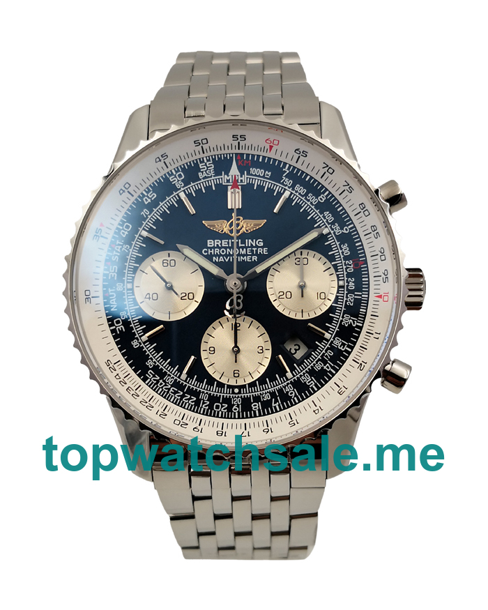 UK AAA Quality Breitling Navitimer A23322 Fake Watches With Blue Dials For Men