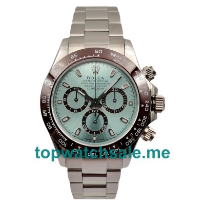 UK AAA Quality 40 MM Rolex Daytona 116506 Fake Watches With Blue Dials For Sale