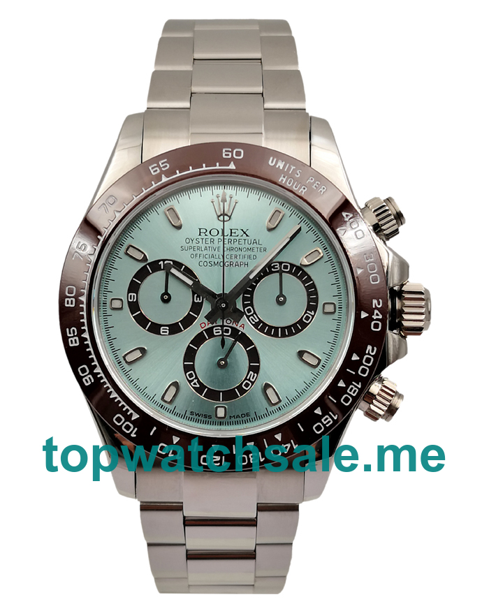 UK AAA Quality 40 MM Rolex Daytona 116506 Fake Watches With Blue Dials For Sale