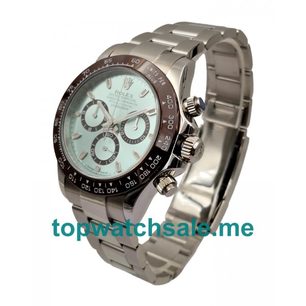 UK AAA Quality 40 MM Rolex Daytona 116506 Fake Watches With Blue Dials For Sale
