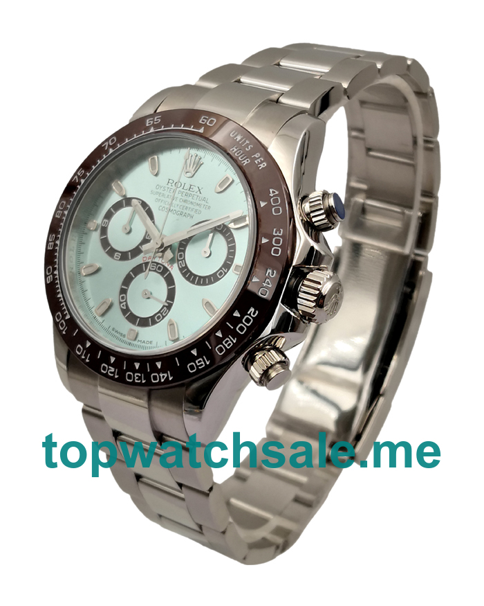 UK AAA Quality 40 MM Rolex Daytona 116506 Fake Watches With Blue Dials For Sale