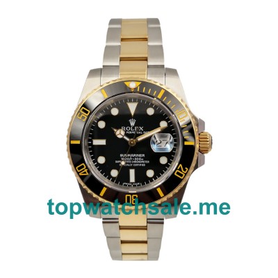 UK High End Rolex Submariner 116613 LN Replica Watches With Black Dials For Sale