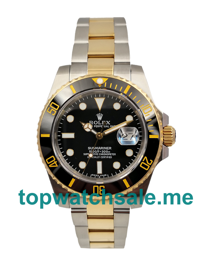 UK High End Rolex Submariner 116613 LN Replica Watches With Black Dials For Sale