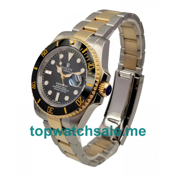 UK High End Rolex Submariner 116613 LN Replica Watches With Black Dials For Sale