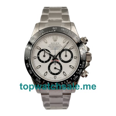 UK High Quality Rolex Daytona 116500 Replica Watches With White Dials For Sale