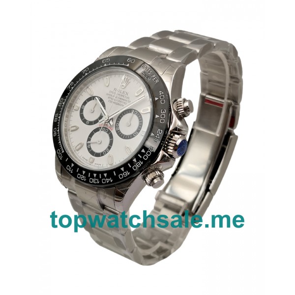 UK High Quality Rolex Daytona 116500 Replica Watches With White Dials For Sale