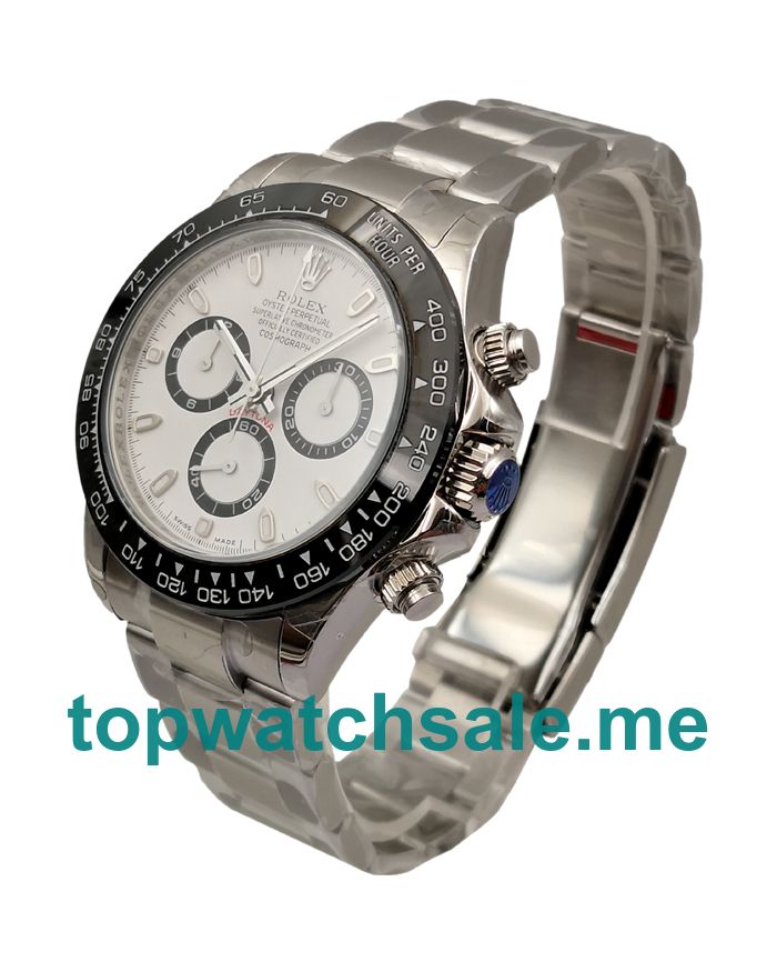 UK High Quality Rolex Daytona 116500 Replica Watches With White Dials For Sale