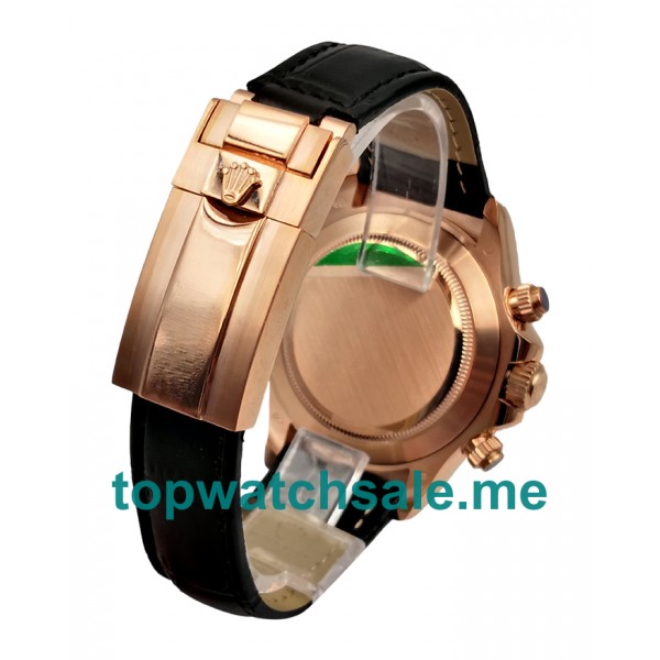 UK Best Quality Rolex Daytona 116515 Fake Watches With Black Dials For Men