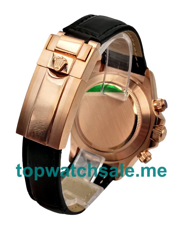 UK Best Quality Rolex Daytona 116515 Fake Watches With Black Dials For Men