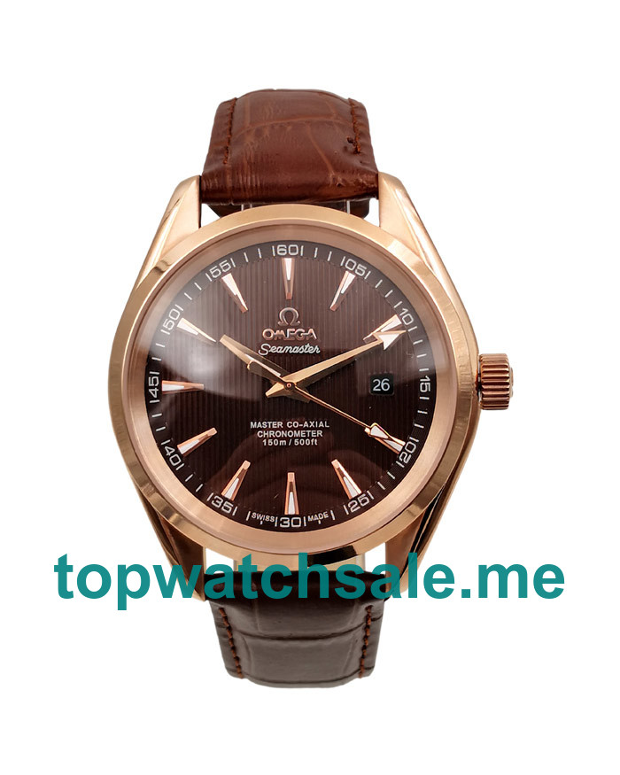 UK Best Quality Omega Seamaster Aqua Terra 231.53.39.21.06.001 Replica Watches With Coffee Dials For Sale