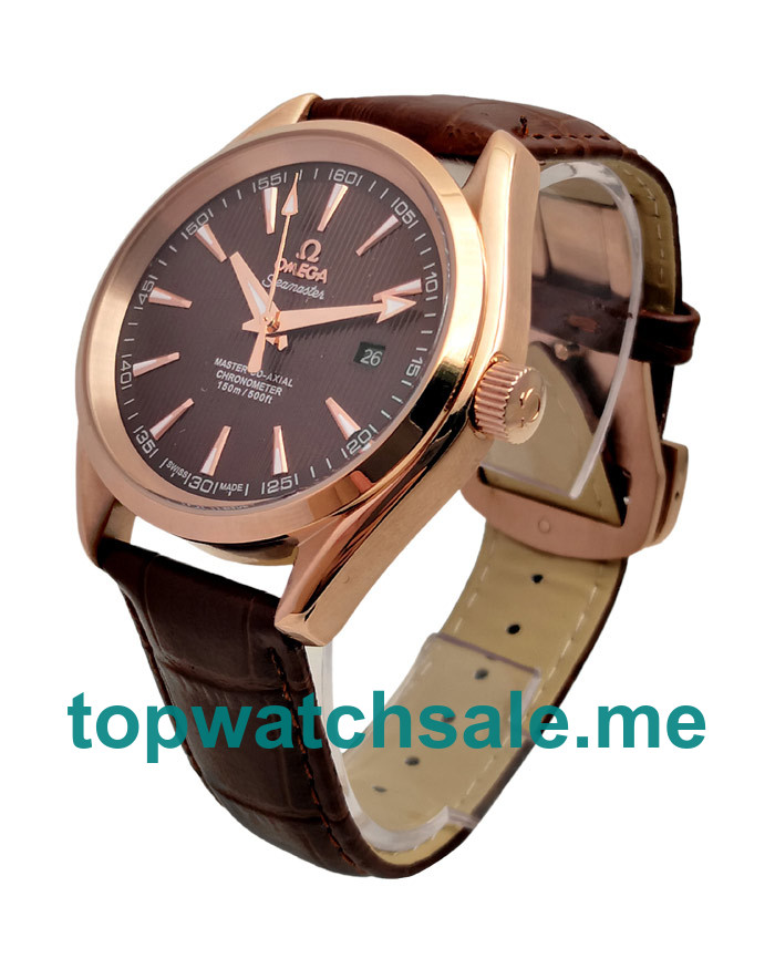 UK Best Quality Omega Seamaster Aqua Terra 231.53.39.21.06.001 Replica Watches With Coffee Dials For Sale