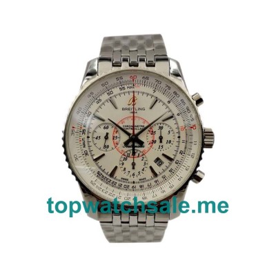 UK Top Quality Breitling Montbrillant A41330 Fake Watches With White Dials For Men